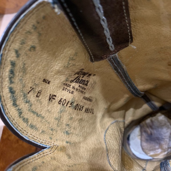 TONY LAMA • Leather Boots “Chocolate Rancho” - Picture 14 of 16